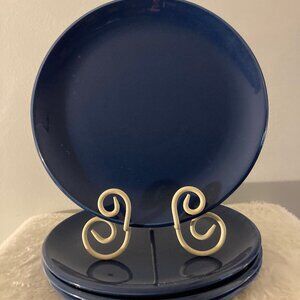 Signature Forma Blue 11" Dinner Plates Set of (4)